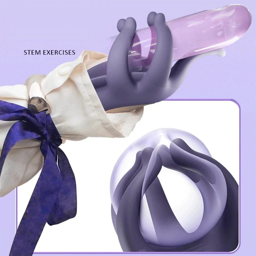 Tender Jade finger Penis Trainer Men's Ejaculation Delay Glans Exerciser - Image 2
