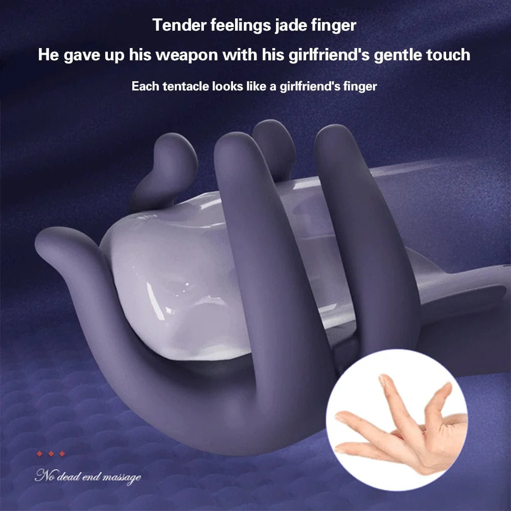 Tender Jade finger Penis Trainer Men's Ejaculation Delay Glans Exerciser - Image 7