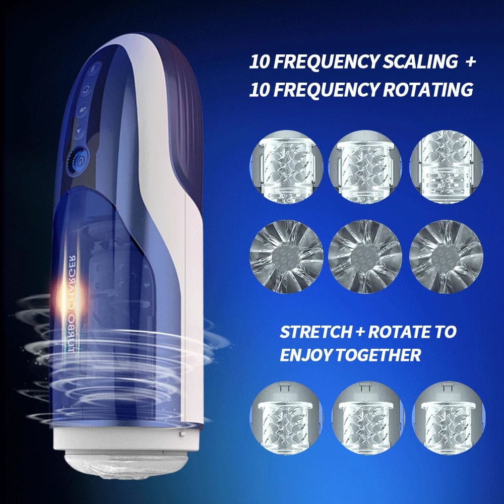 Thrusting Rotation Masturbation Male Masturbator Penis Trainer With Voice Function - Image 3