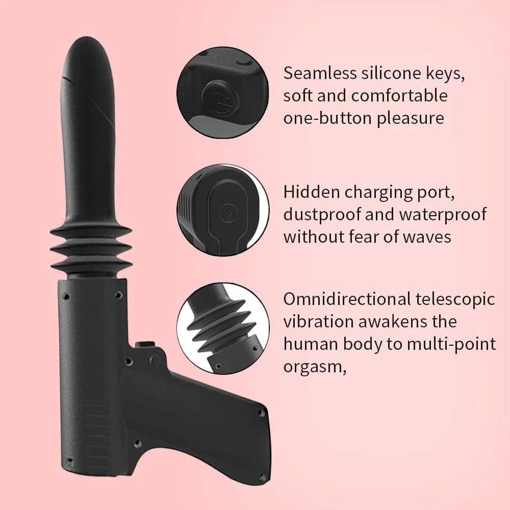 Woman Telescopic Vibrator Men G Spot Anal Pussy Dildo Toy - Image 2