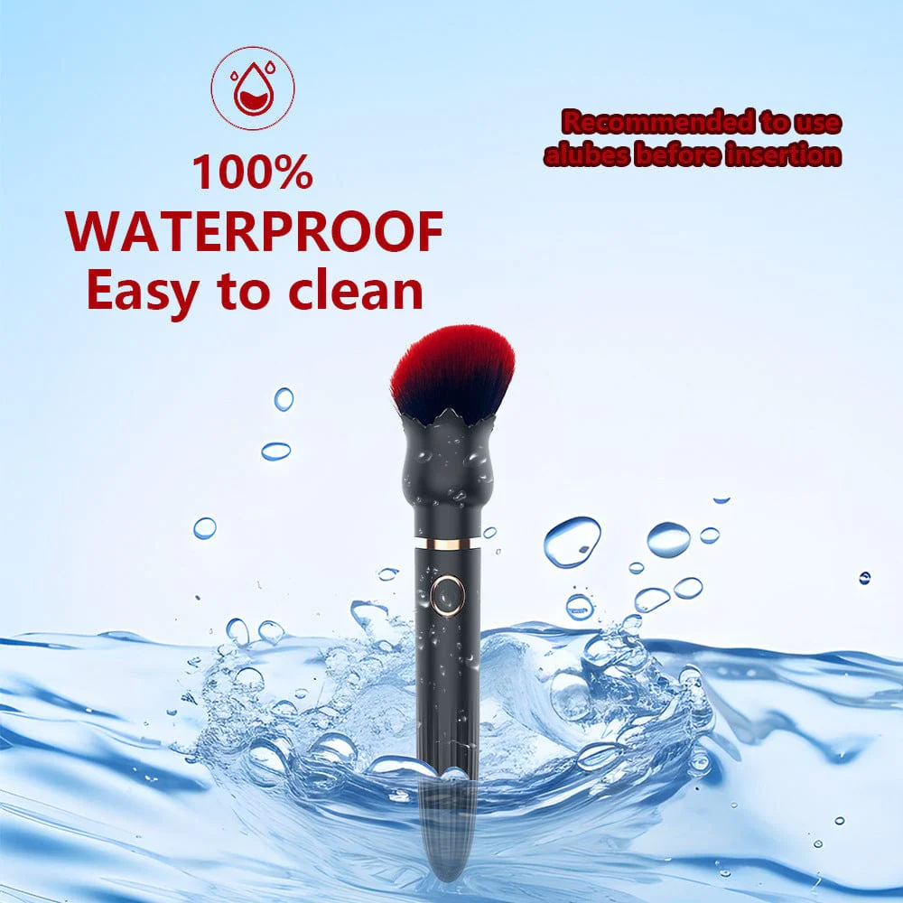 Makeup Brush 10 Frequency Vibration Masturbation Stick - Image 6