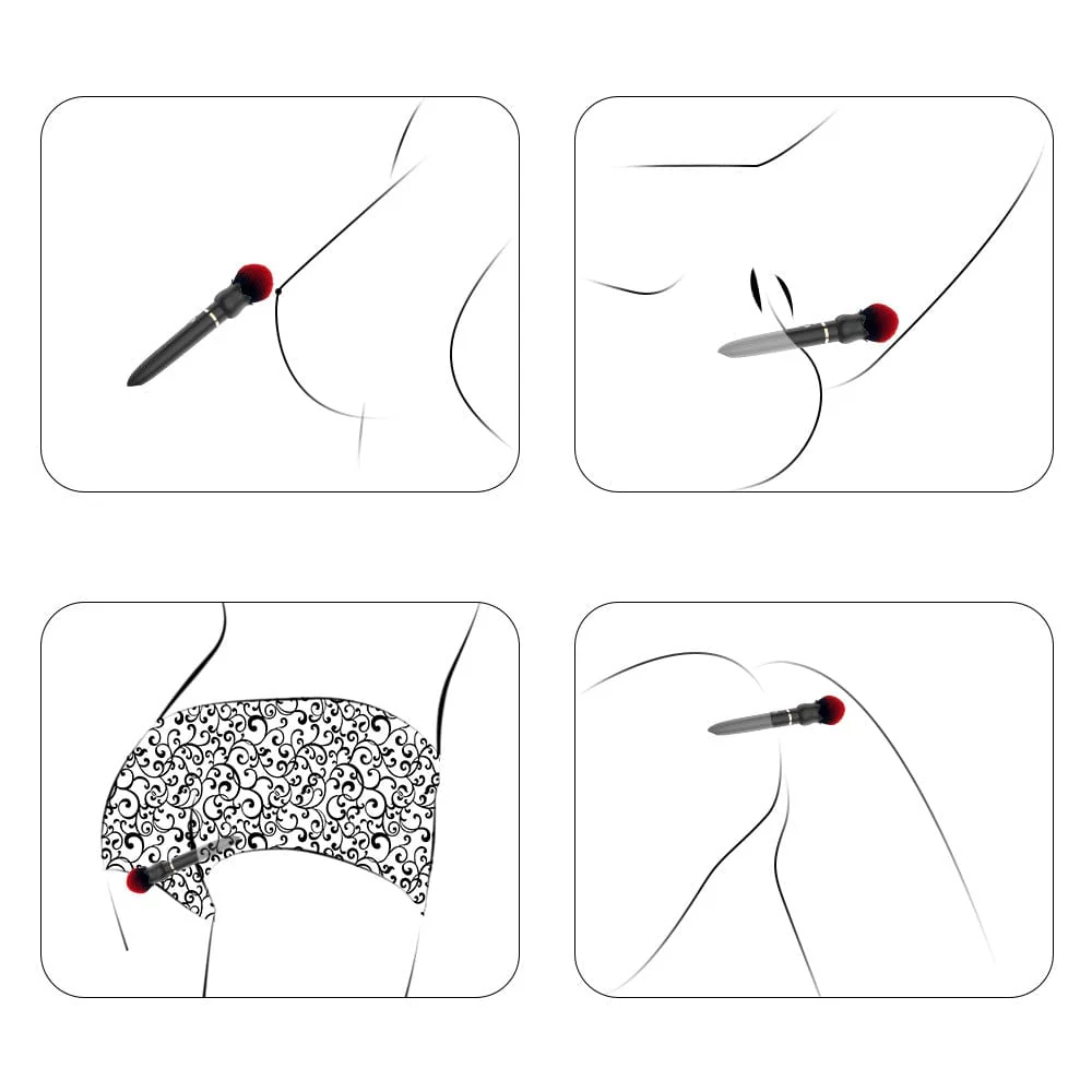 Makeup Brush 10 Frequency Vibration Masturbation Stick - Image 7