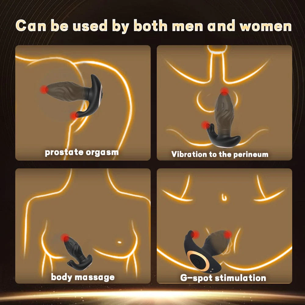 Male Prostate Massager Telescopic Vibration Anal Masturbator Anal Plug - Image 3