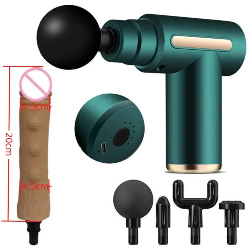 Massage Gun Modified Hand-Held Cannon Head Massage Female Masturbation Penis Back Court Vibrator - Image 2