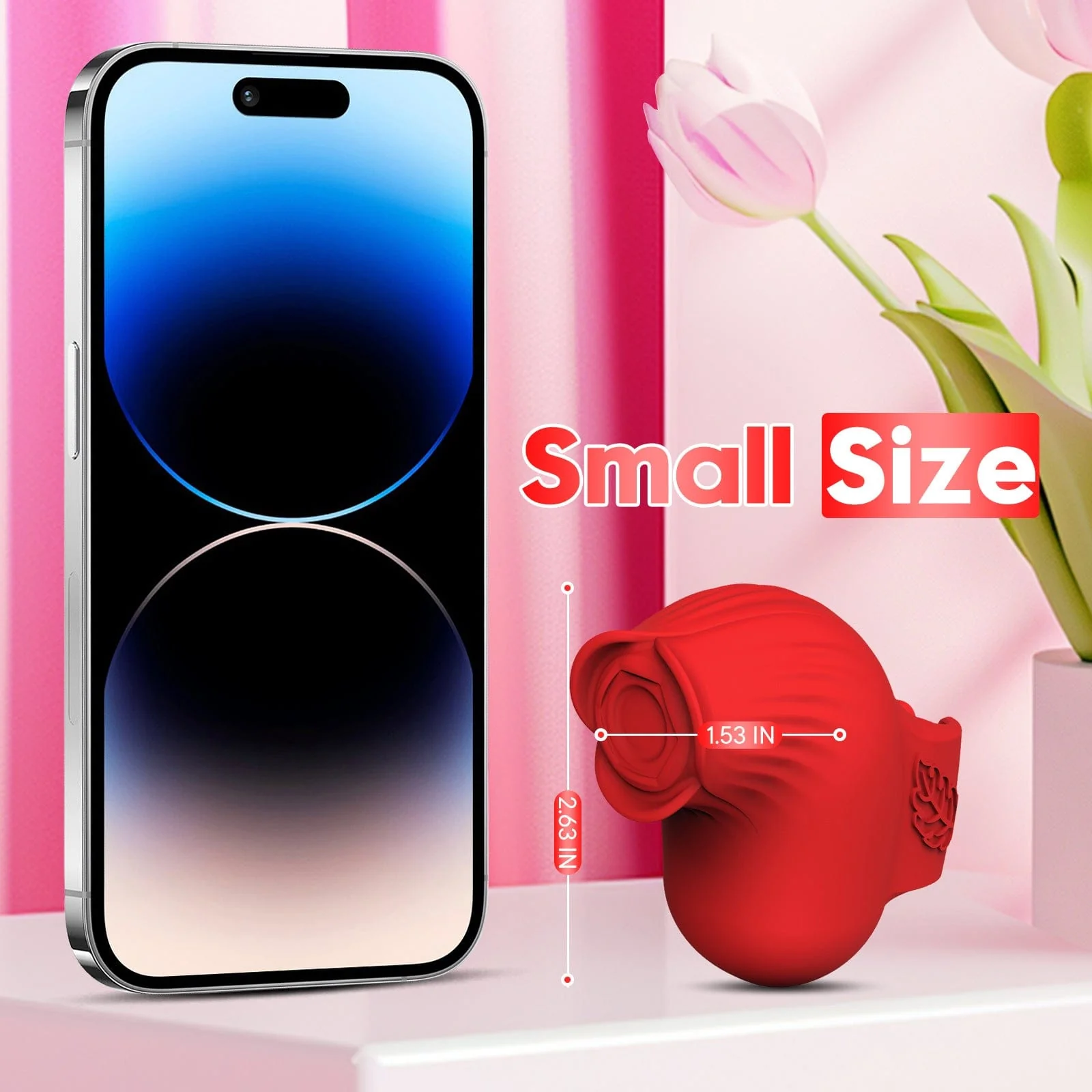 Mini Rose Finger Vibrator Clitoral stimulation for Couples flirting - Image 8