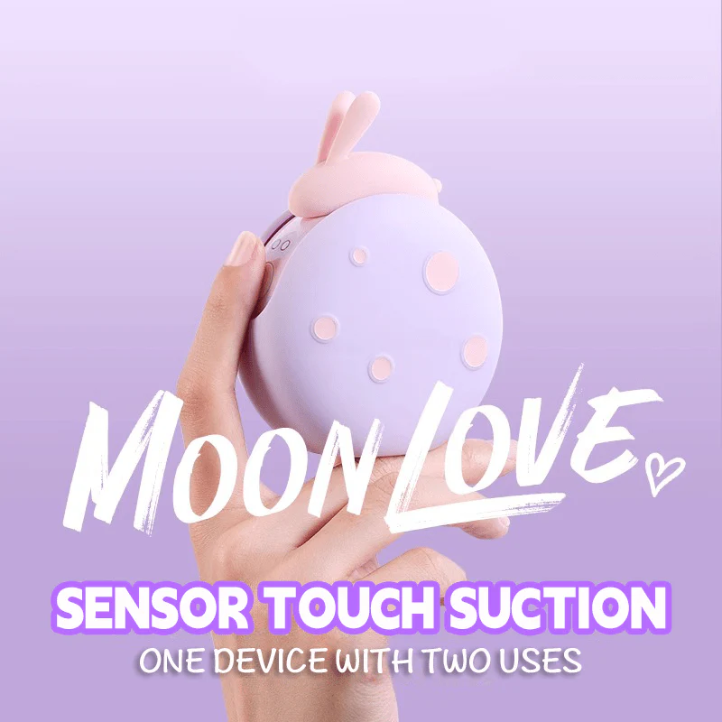 Moon Love Rabbit 2 in 1 Suction Egg Clitoral G Spot Vibrator Set - Image 3