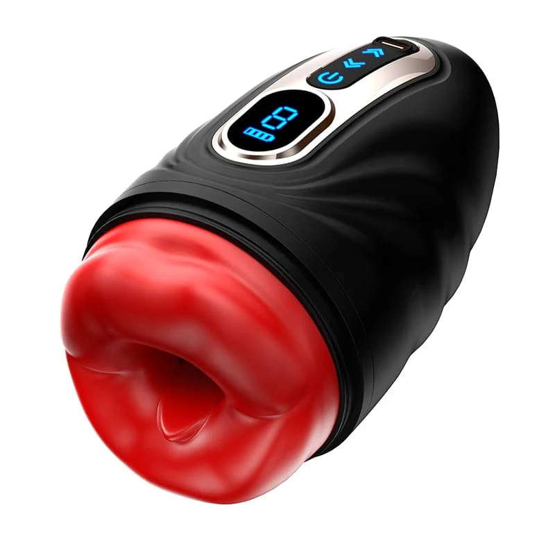 Mouth-Wrapped Penis Trainer Vibrator with Heating Rod - Image 3