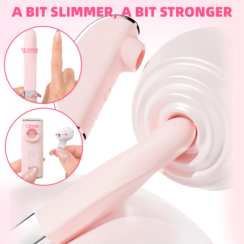 Musical Instrument Shape Discreet 2-in-1 Clitoral Suction Vibrator - Image 4