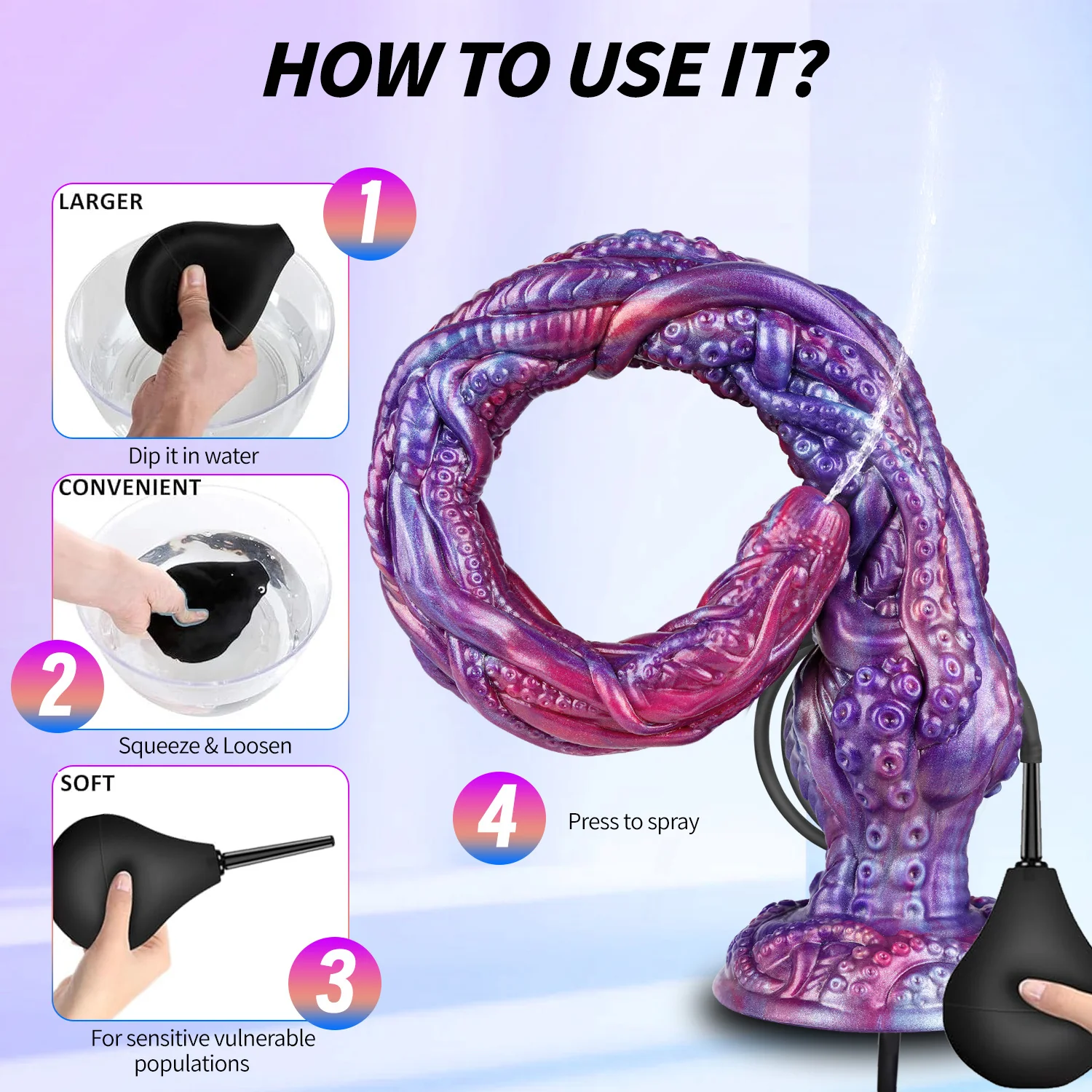 Octopus Smart Endoscopic / Squirting Monster Dildo Anal Plug - Image 9