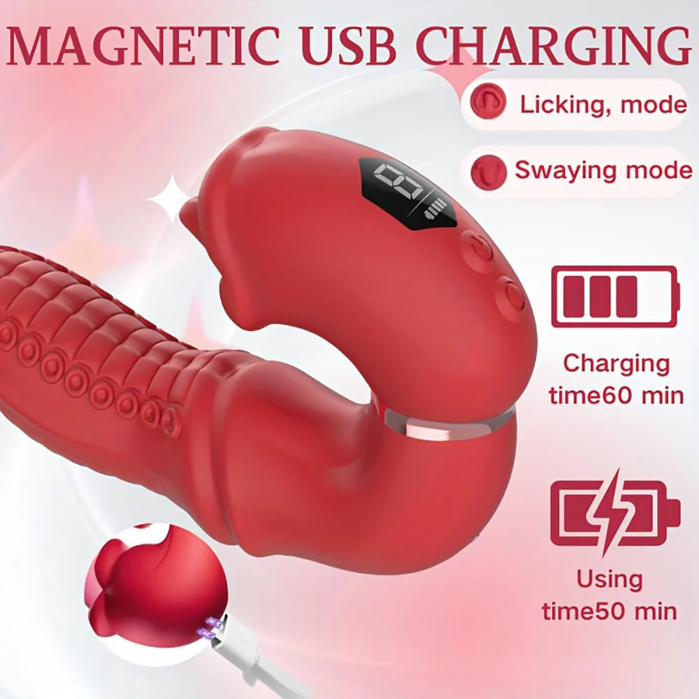 Octopus Tongue Licking Swing Clitoris G Spot Vibrator - Image 6