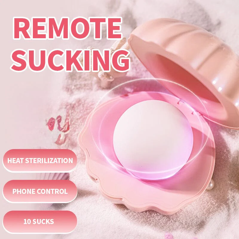 Pearl Shell Vibrator Sucking Heated Remote Control Vibrator - Image 2