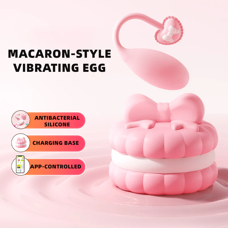 Pink Macaron 10 Modes Egg Vibrator - Image 2