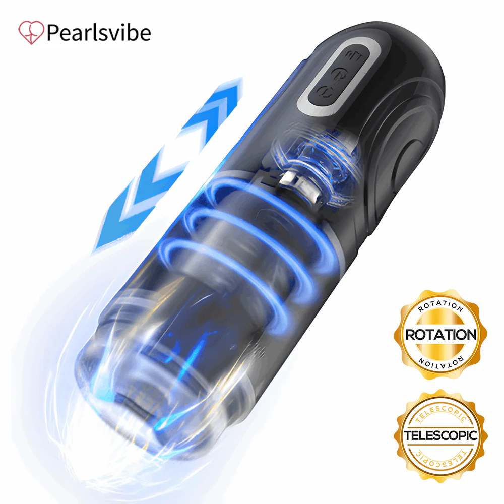 PowerKing Ultra-Technical Hands-free 7 Telescopic Rotation Modes Male Masturbator - Image 6