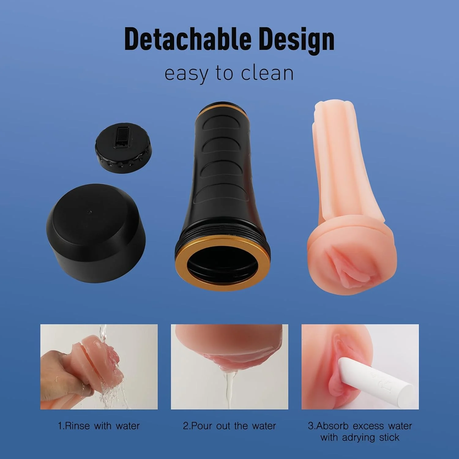 Realistic Textured Vagina Pocket Pussy Male Masturbators Cup - Image 7