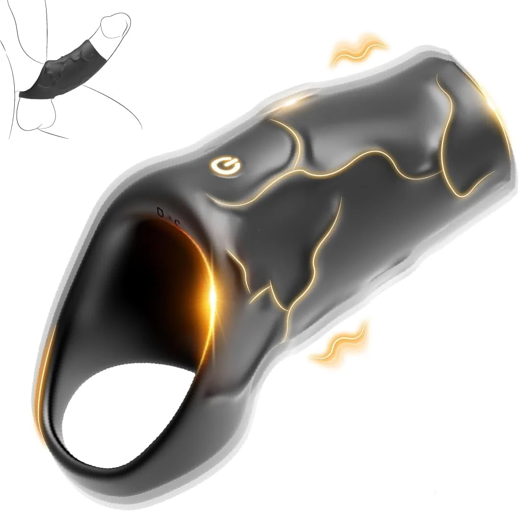 Remote Controlled Vibrating Penis Sleeve 10 Modes Precision Stimulation Vibrating Penis Sleeve - Image 7