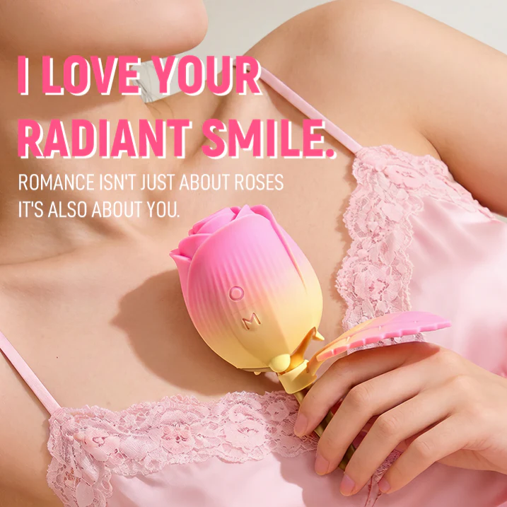 Rose Hand-Held Sucking Vibrating Vibrator - Image 2