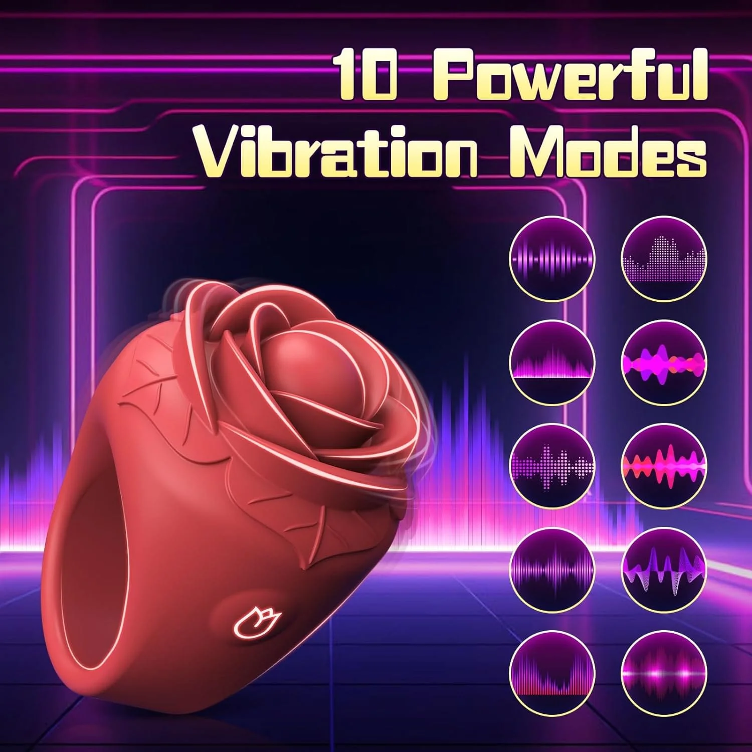 Rose Mini Vibrator Clitoral Nipple Stimulator for Couple flirting - Image 5