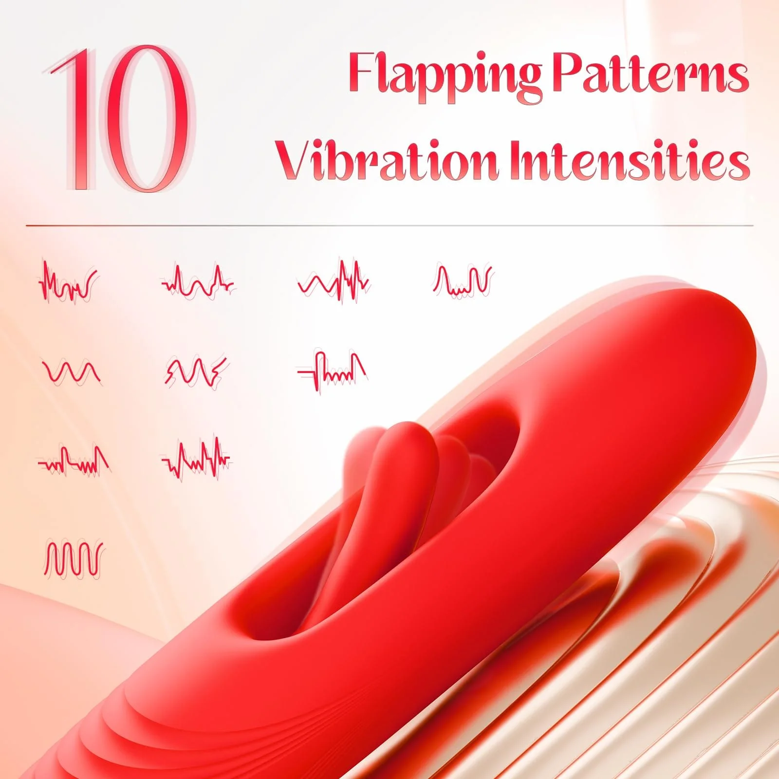 Rose Muncher Lip Tongue Suction Vibrator With Patting Dildo Vibrator - Image 7