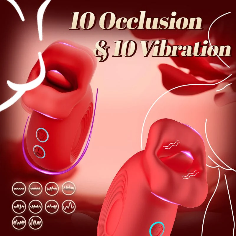 Rose Muncher Mouth Biting Tongue Licker Clitoral Stimulation Vibrator - Image 3