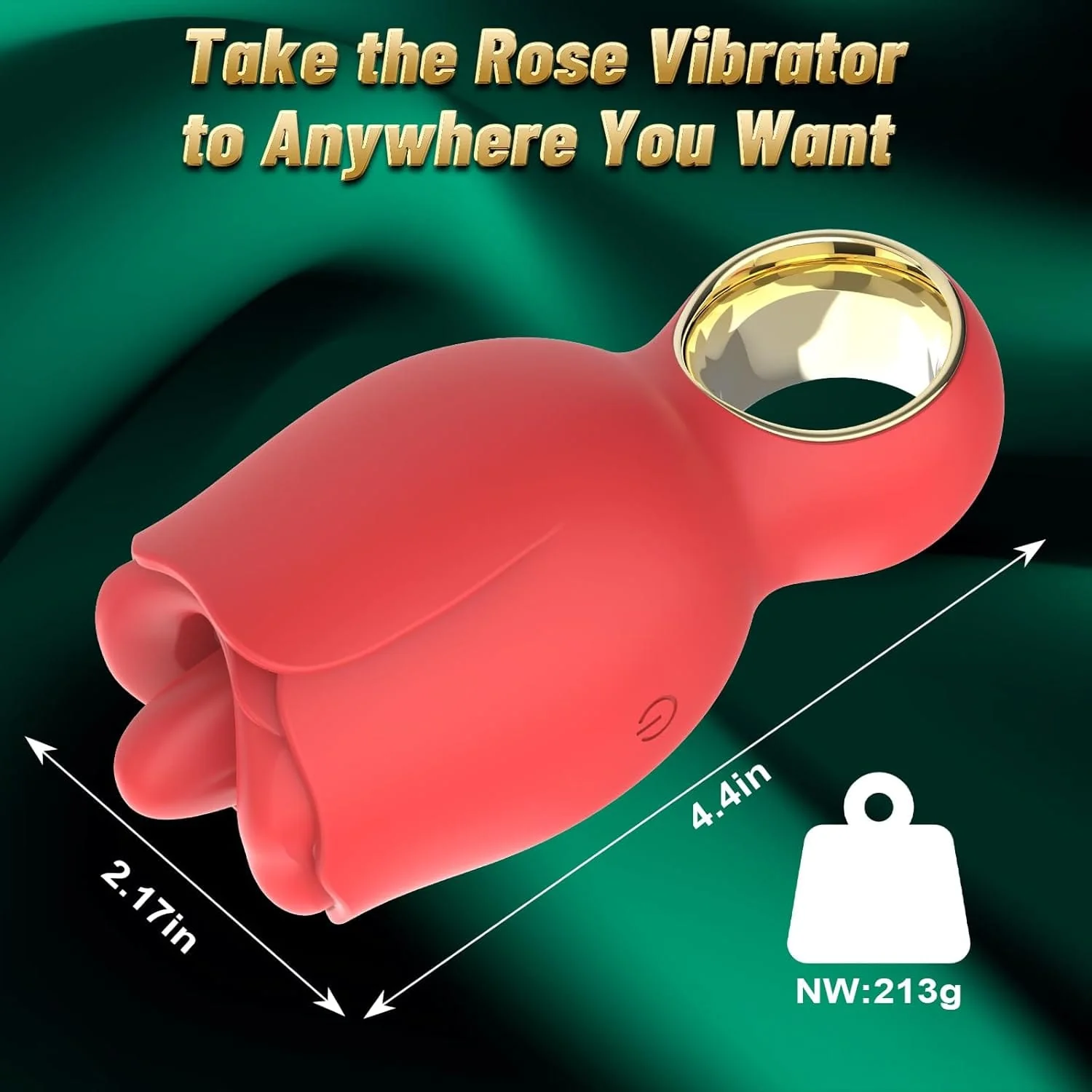 Rose Sex Toy with 360° Rotated Licking Tongue Mouth - Image 8