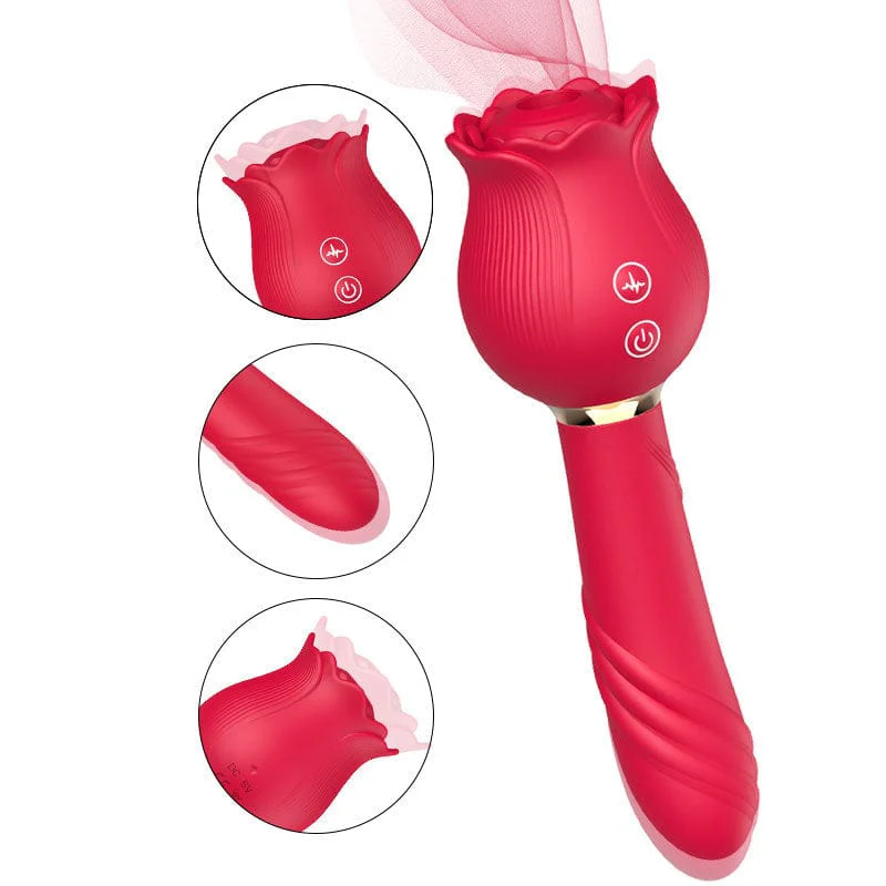 Rose Shaker Sucking Jump Egg Adult Toy G-spot Masturbation Device for Women - Image 2