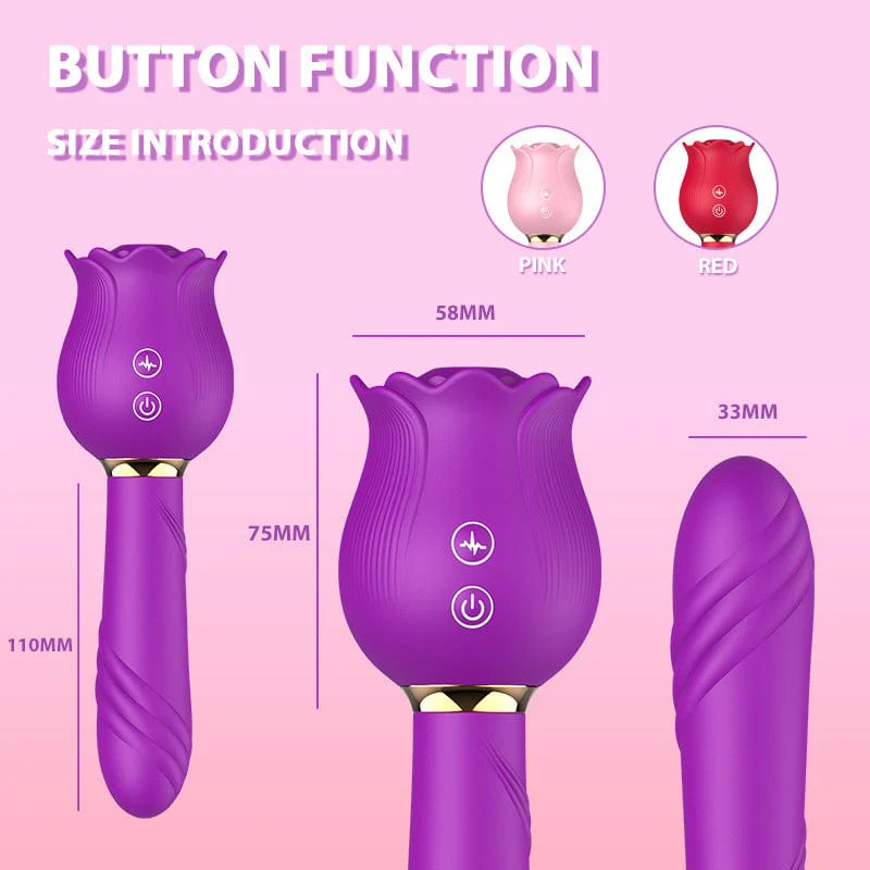 Rose Shaker Sucking Jump Egg Adult Toy G-spot Masturbation Device for Women - Image 3