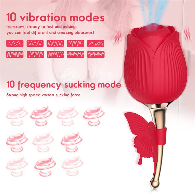 Rose Shape Vaginal Vibrator Stimulation G-spot Sex Toys For Women - Image 2