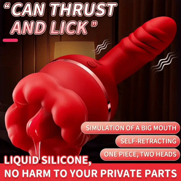 Rose Tongue Licking Suction Vibrator G-spot Vibration Stimulator - Image 3