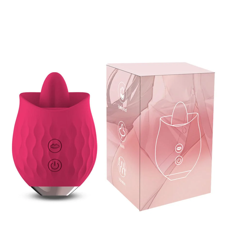 Rose Toy Vibrator For Wome Clitoral Tongue Licking Vibrator - Image 11