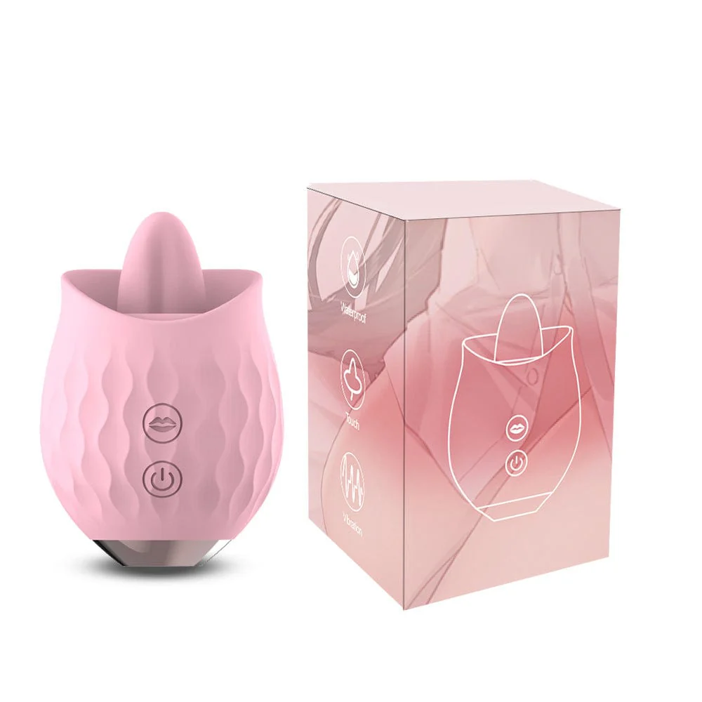 Rose Toy Vibrator For Wome Clitoral Tongue Licking Vibrator - Image 12