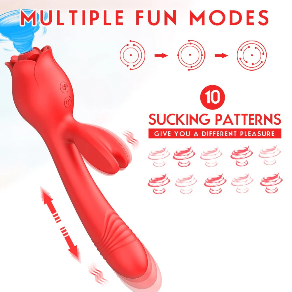 Rose Vibrator G Spot Clitoral Stimulator - Image 3