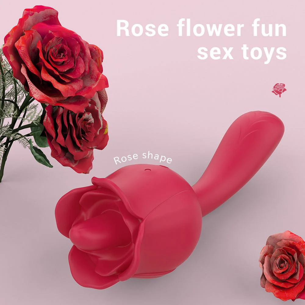 Rose Vibrator With Handle - Image 2