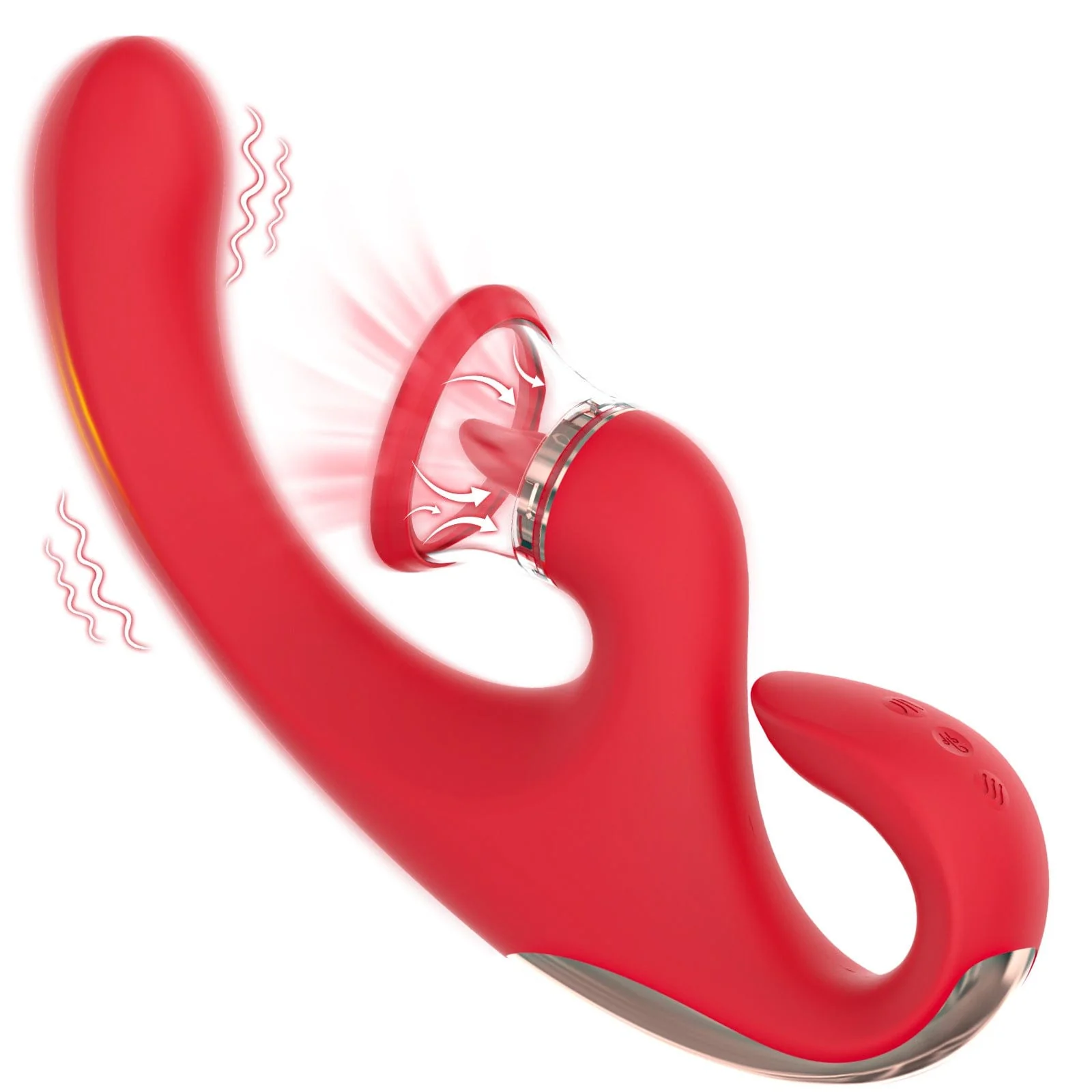 Sandra Tongue Licking Vacuum Suction Clitoral G-spot Vibrator - Image 10
