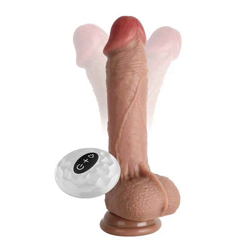 Waterproof 7 Frequency Retractable Swing Dildo - Image 2