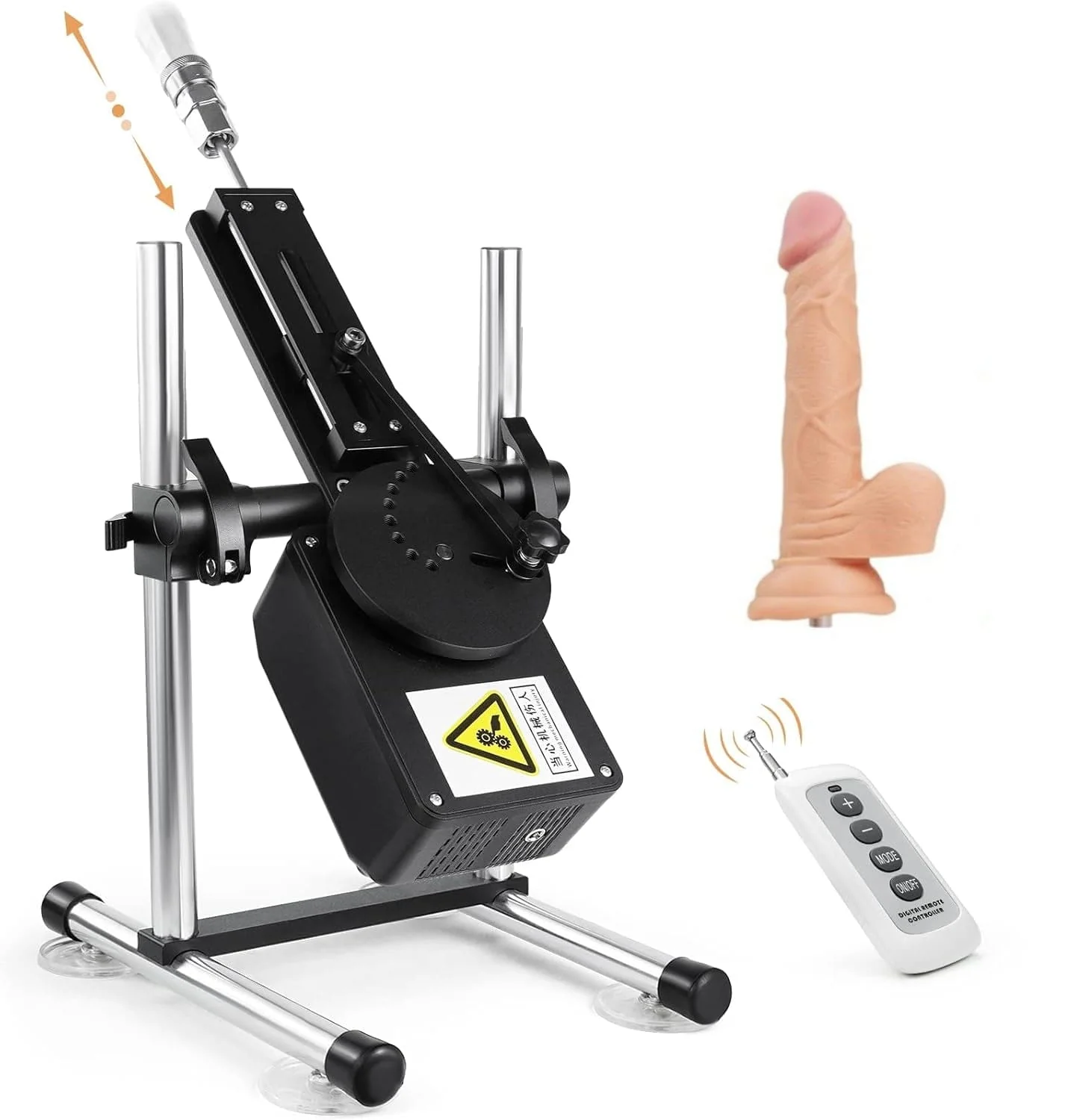 Silent sex machine 70W powerful 7cm adjustable premium thrust dildo machine 3 attachments - Image 8