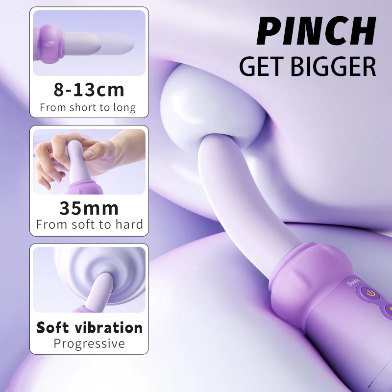 Soulsis NieNieGu Soft Thrusting Vibrator with Expansion Function - Image 2