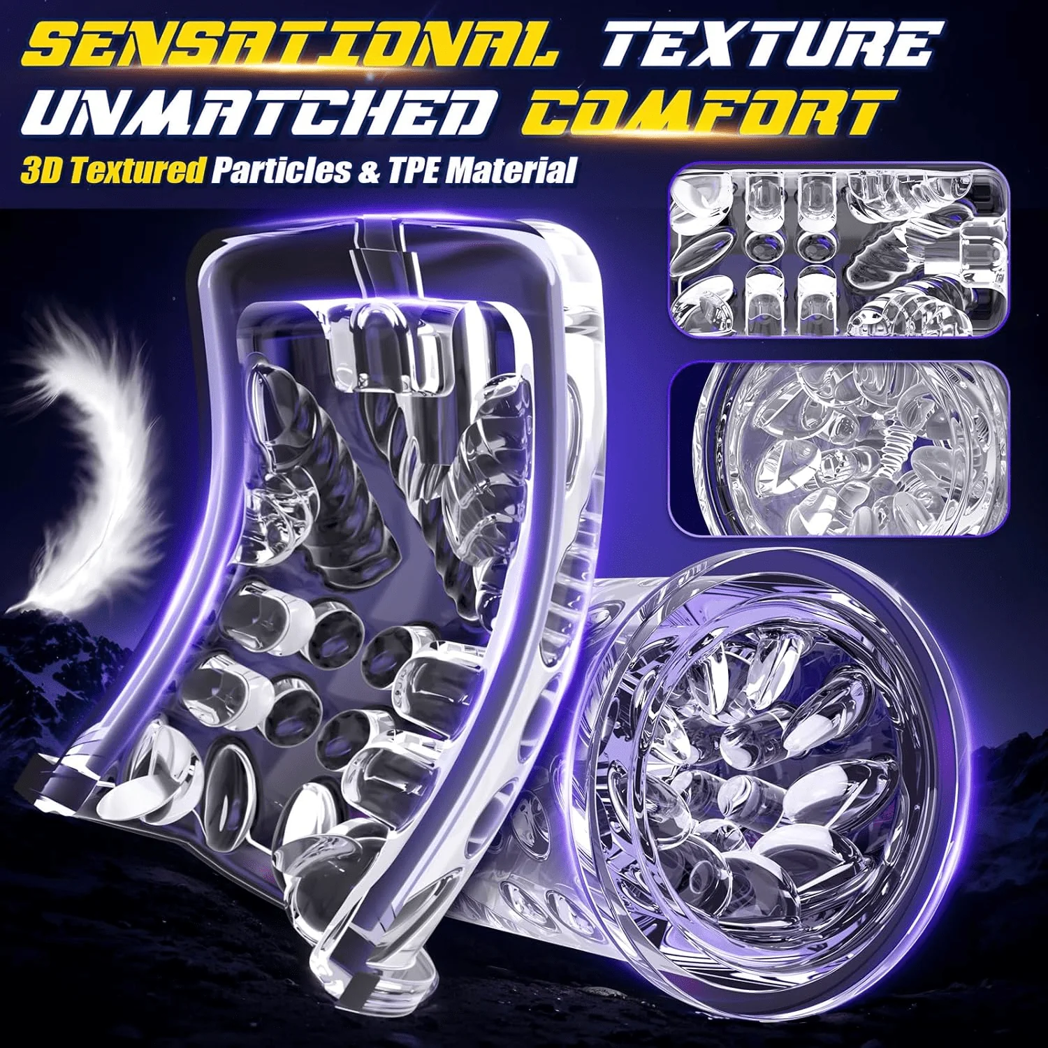 Spaceman 2 in 1 Automatic 7 Telescopic 7 Rotating Male Masturbator - Image 5