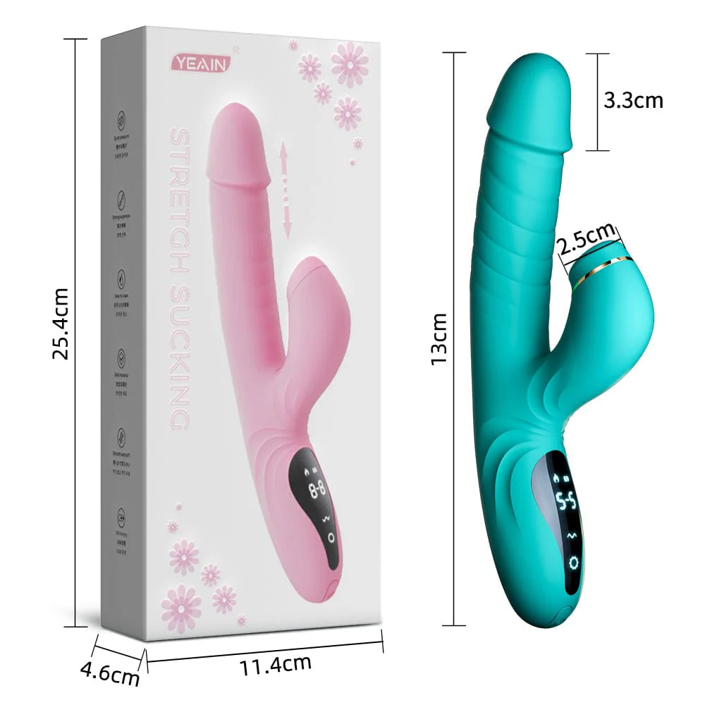 Suck Telescopic Heating Vibrator - Image 5