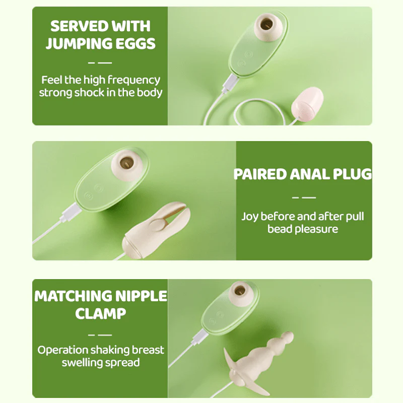 Sucking Vibrating Egg Pulse Female Vibrator Flirting Massager - Image 4