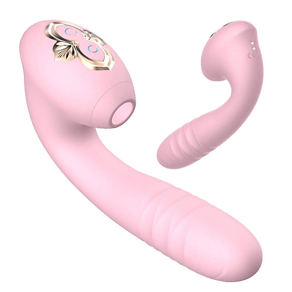 Sucking Vibration Telescopic Vibrator Female Erotic Masturbation Device Adult Products - Image 2