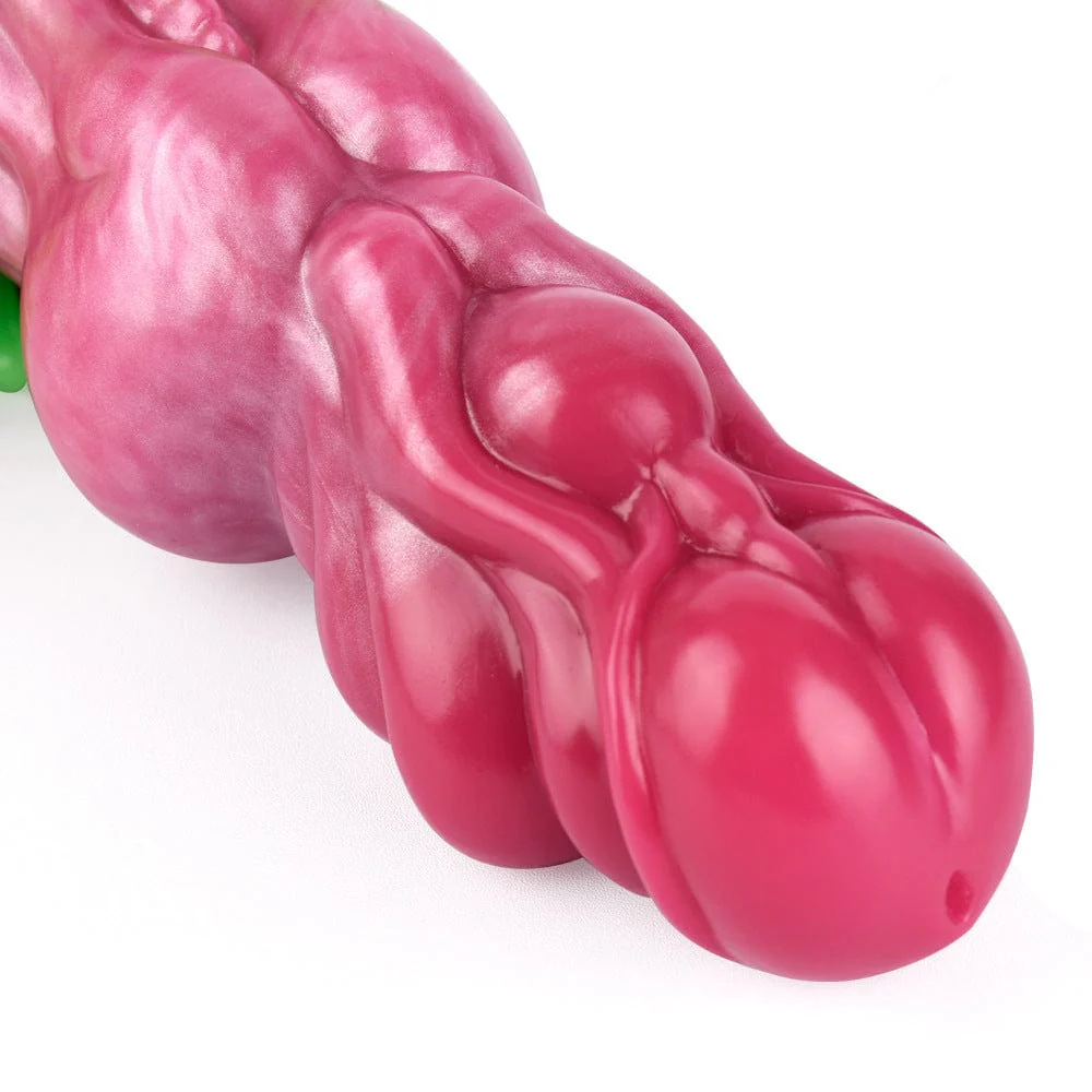 Surreal Realistic Wolf Teeth Luminous Silicone Dildo With Suction Cup - Image 2