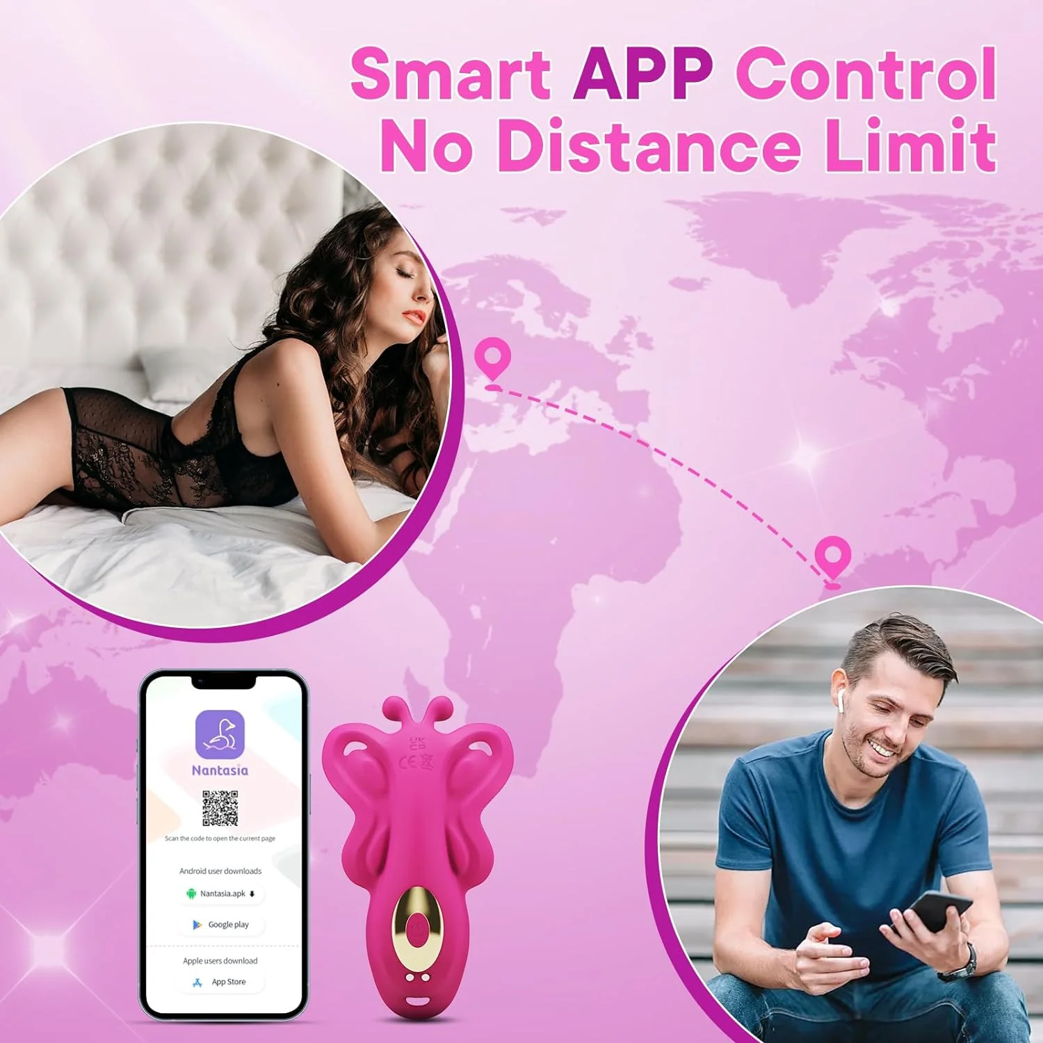 Thong Butterfly Panty Wearable Vibrator Mini Discreet Sex Toys for Women - Image 5