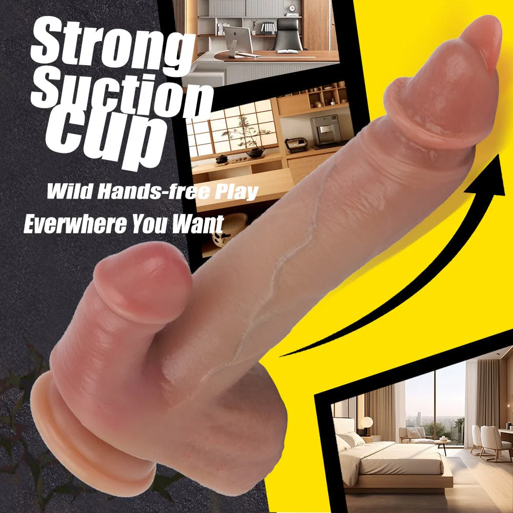 Tongue Dick Strong Suction Cup Realistic Big Size Penis - Image 9