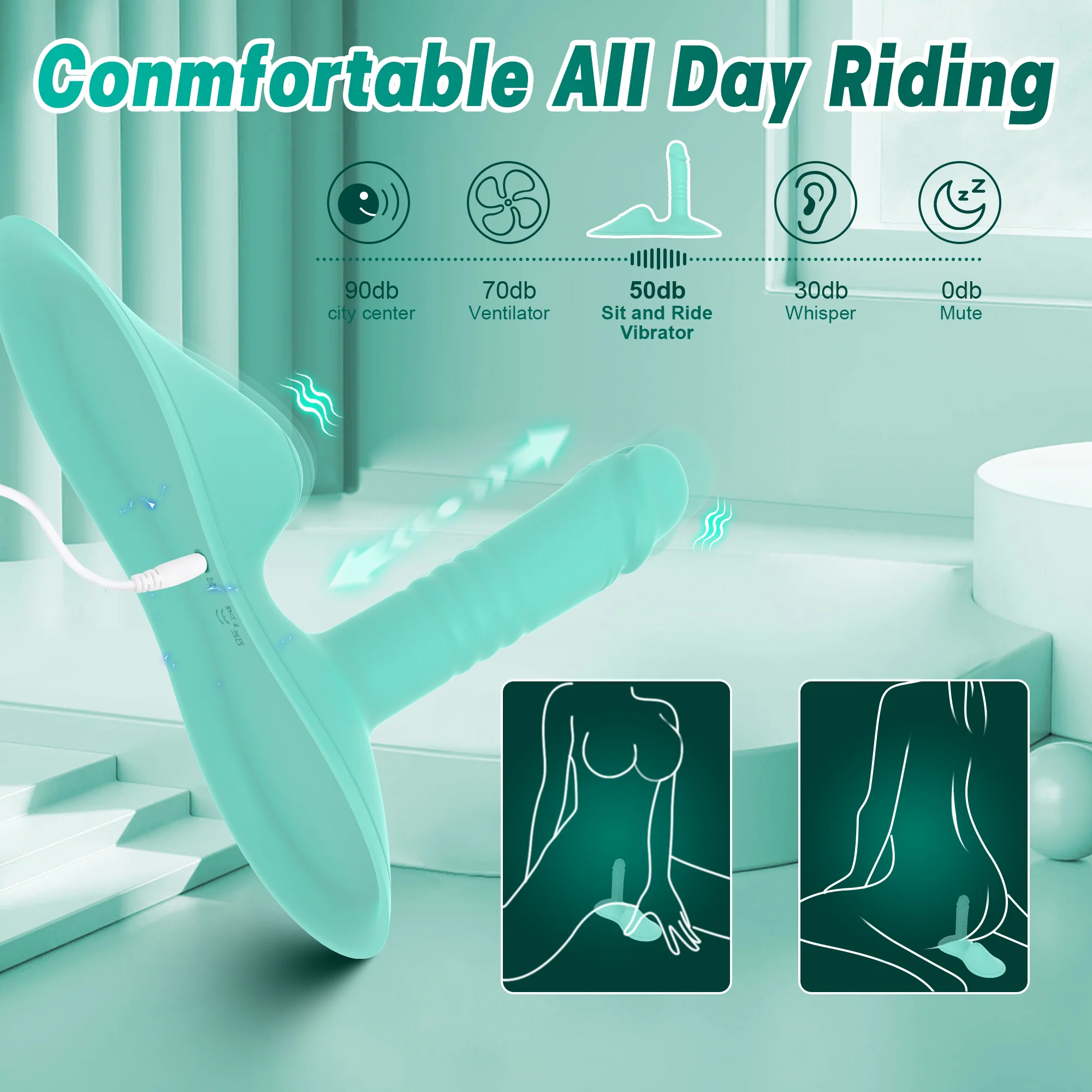 Upgraded Riding-Style Cushion Thrusting G Spot Vibrator With Remote Control - Image 5