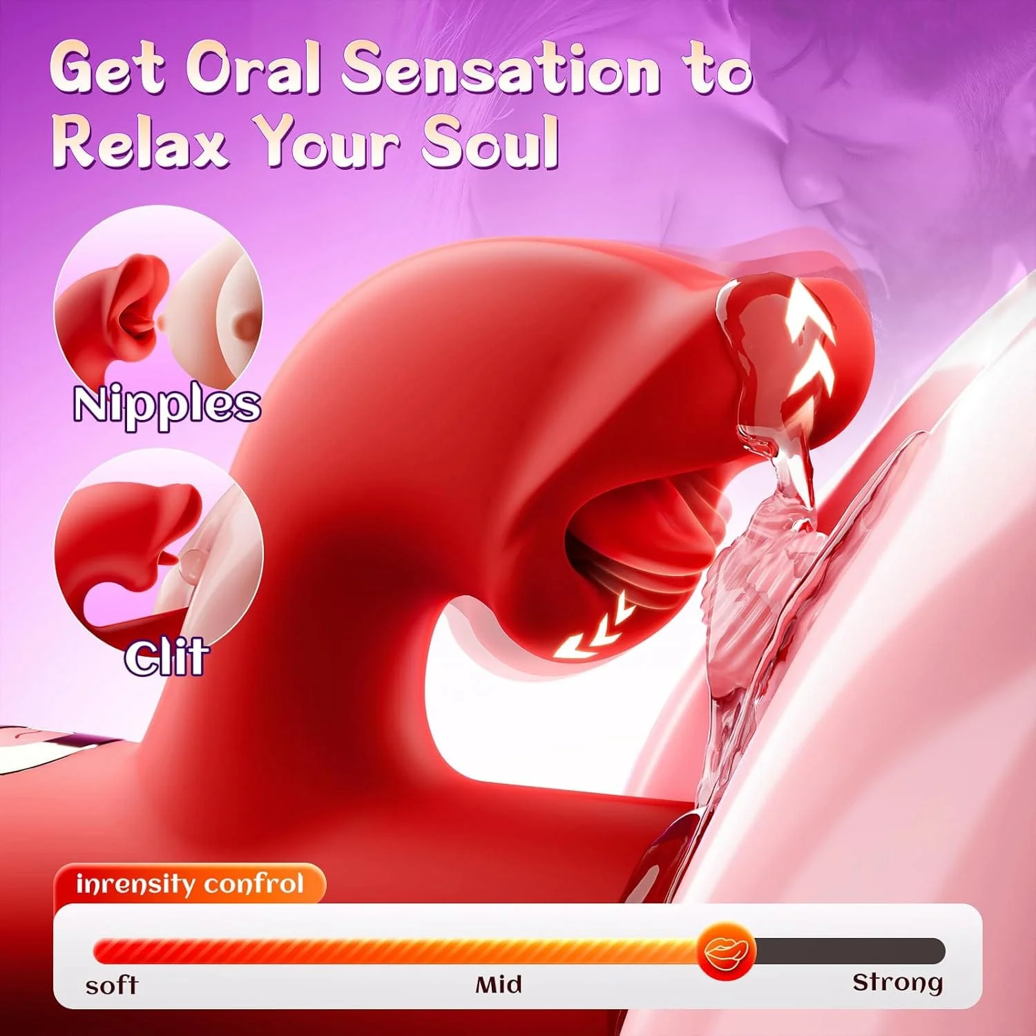 Upgraded Rose Muncher 5 In 1 Thrusting Clitoral G Spot Vibrator - Image 3