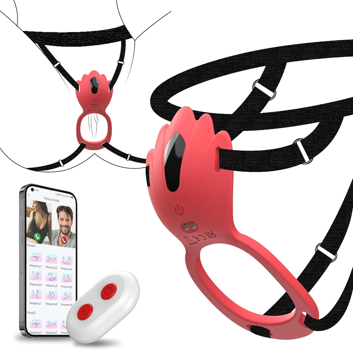 Wearable Panty Vibrator Vibrating Penis Ring Clitoral Stimulator 9 Vibration Modes - Image 2