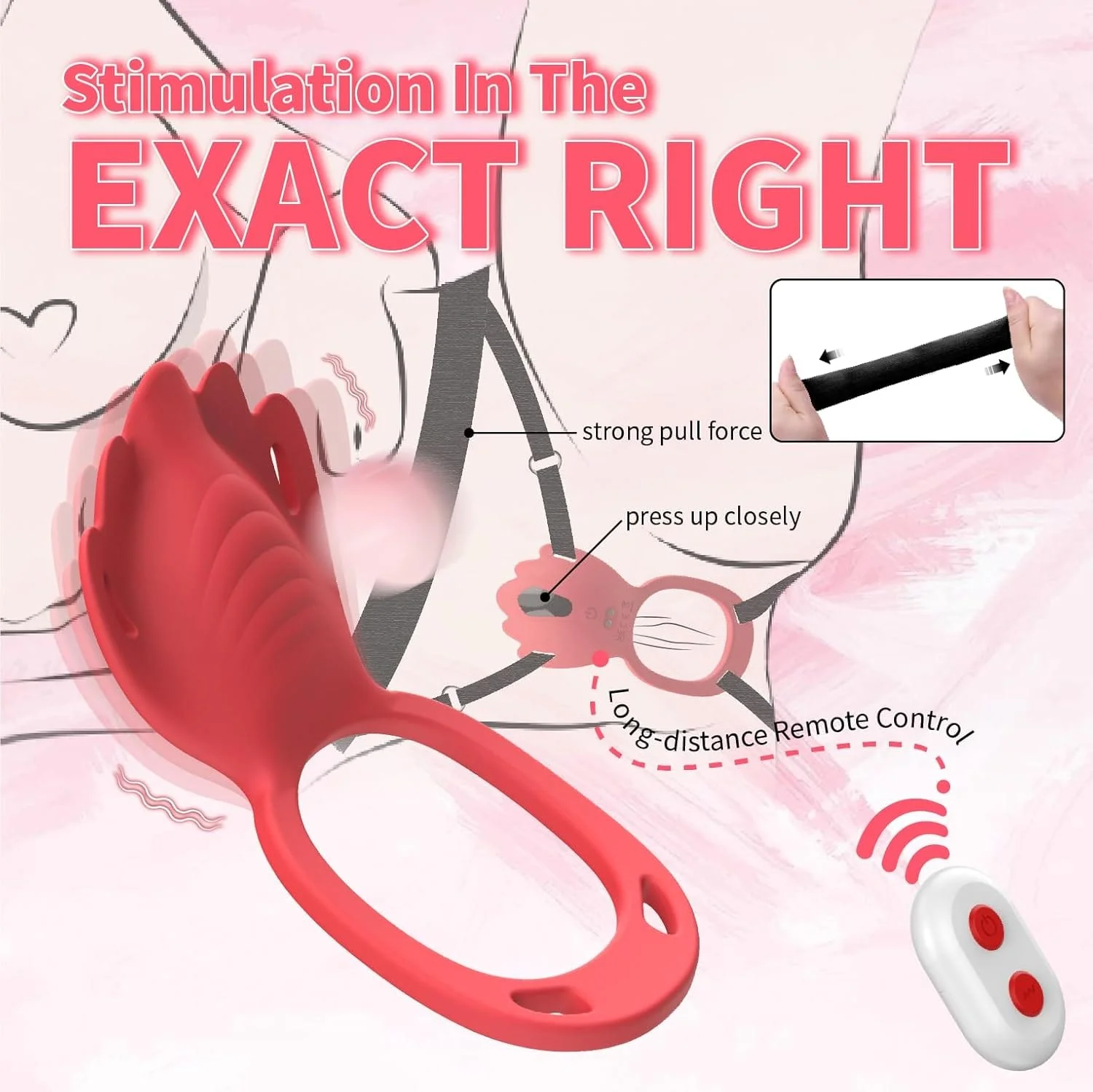 Wearable Panty Vibrator Vibrating Penis Ring Clitoral Stimulator 9 Vibration Modes - Image 5