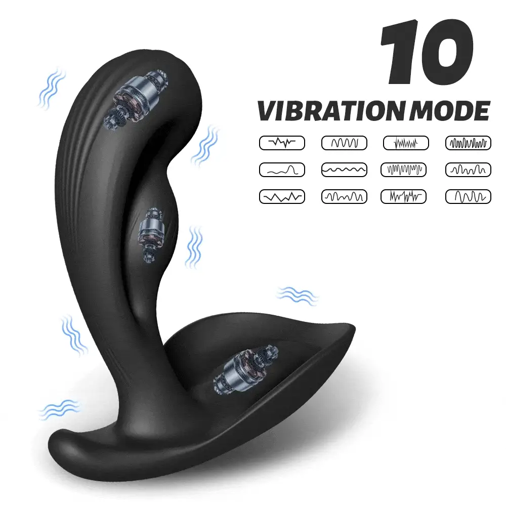 Yeain Prostate Massager 3 Motors 10 Vibrating Anus Testicles Stimulation - Image 3