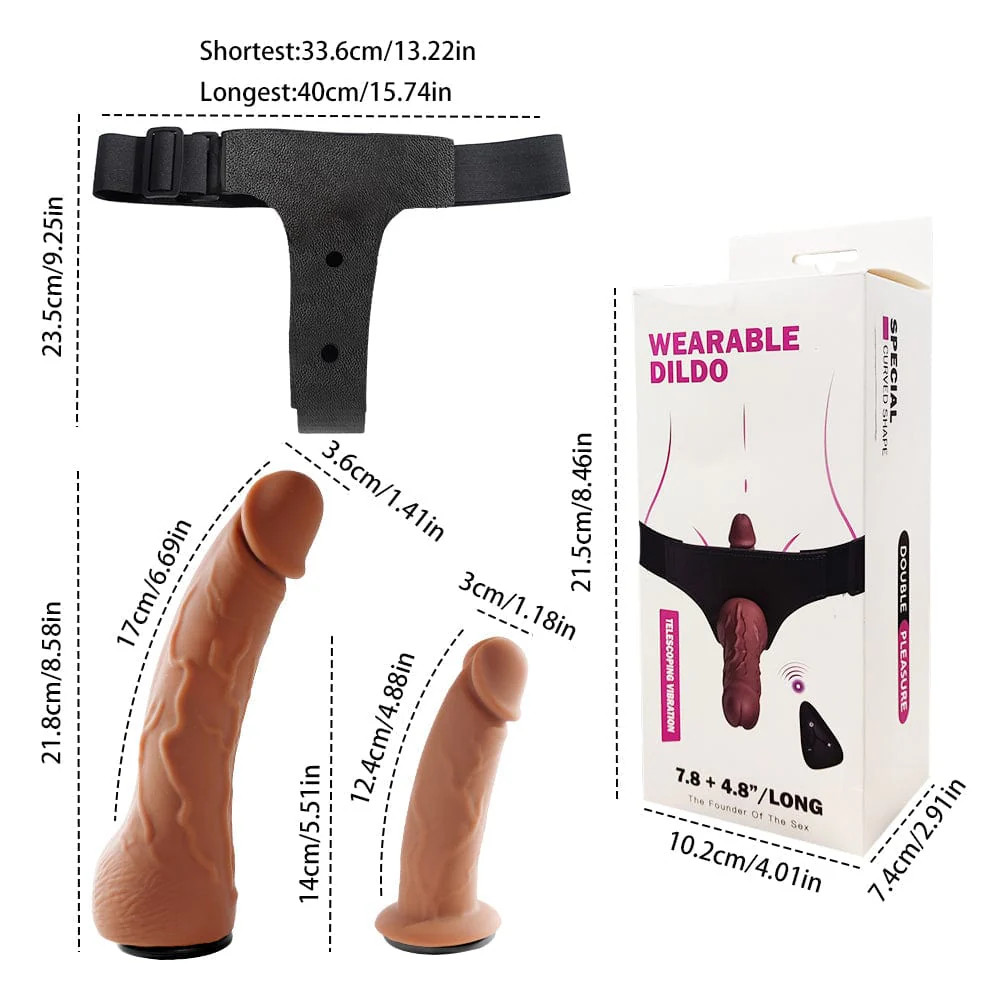 Yeain Wearable Double-headed Thrusting Dildo Vibrator For LGBT - Image 12